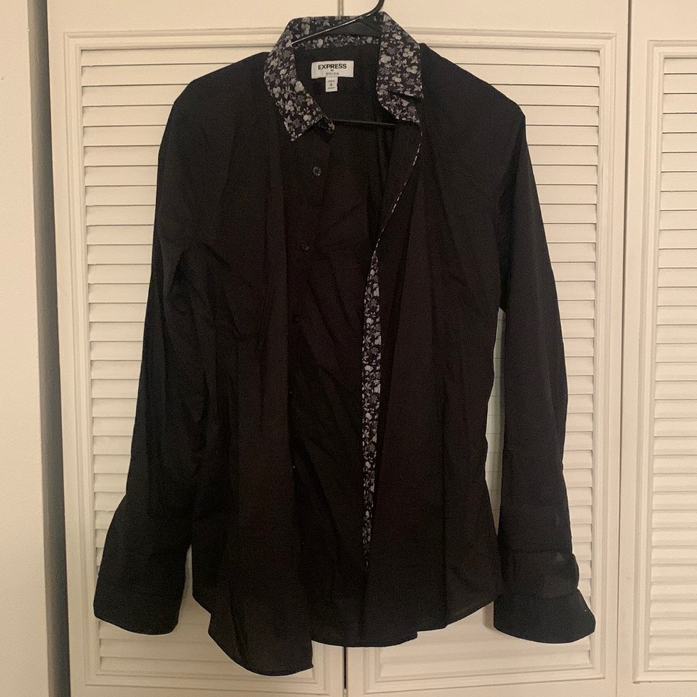 Black men’s dress shirt- Express